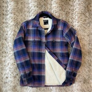 Marmot Women's Ridgefield Heavyweight Sherpa Long-Sleeve Flannel Jacket - Size S